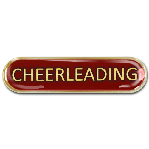 Cheerleading Bar Badge