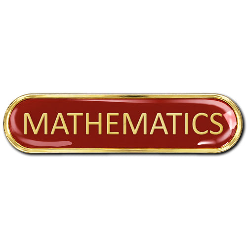 Mathematics Bar Badge