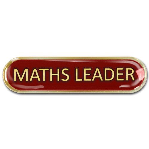 Maths Leader Bar Badge