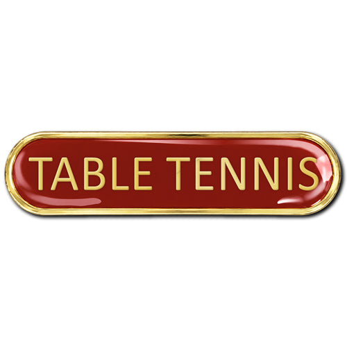Table Tennis Bar Badge