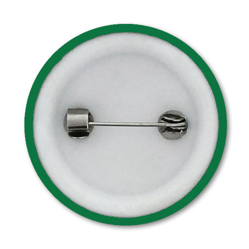 'Plain' Plastic Button Badge (Pack of 25)