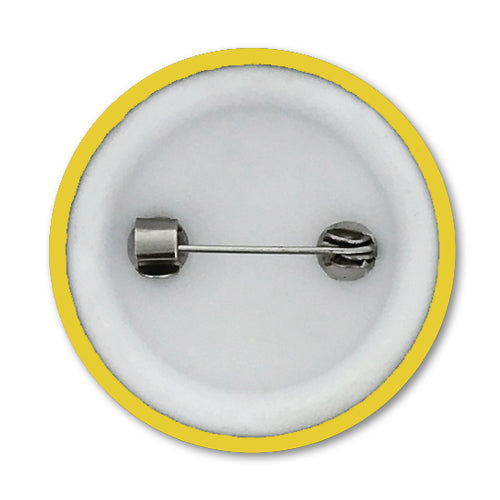 'Plain' Plastic Button Badge (Pack of 25)