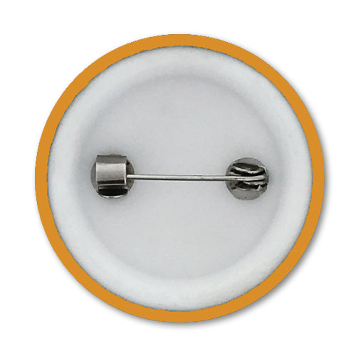 'Plain' Plastic Button Badge (Pack of 25)