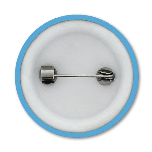 'Plain' Plastic Button Badge (Pack of 25)