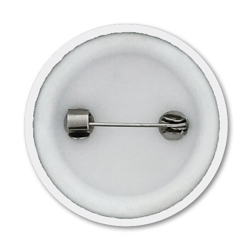 'Plain' Plastic Button Badge (Pack of 25)