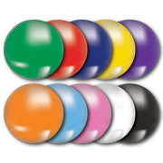 'Plain' Plastic Button Badge (Pack of 25)