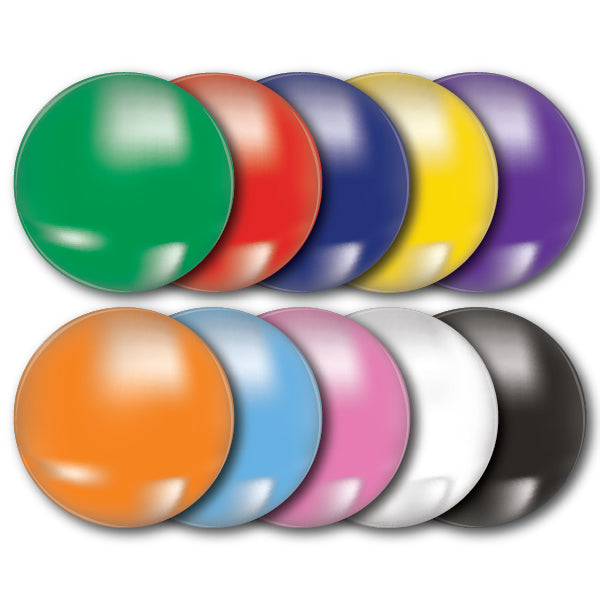 'Plain' Plastic Button Badge (Pack of 25)