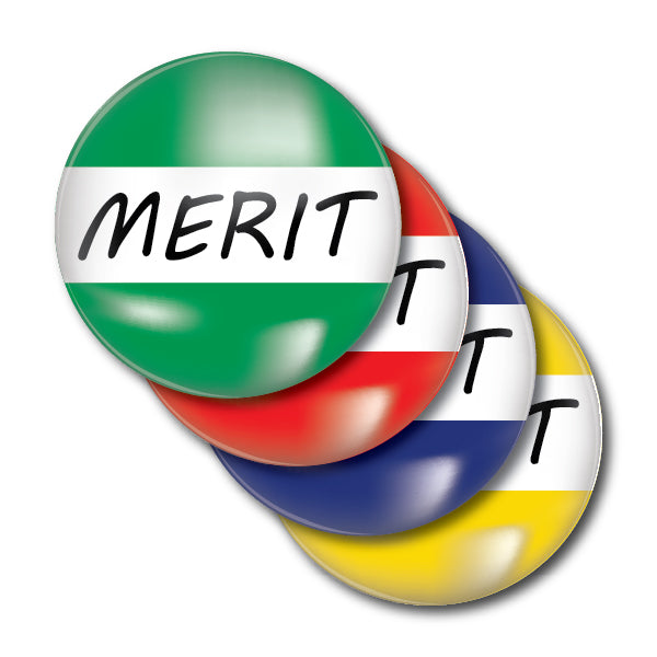 Merit Plastic Button Badge