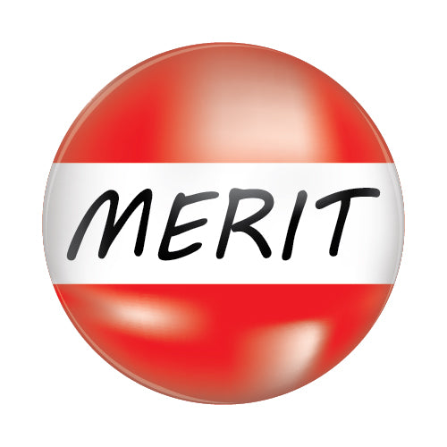 Merit Plastic Button Badge