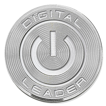 Badge Rocker Digital Digital Leader Steel Badge by School Badges UK