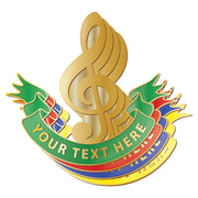 Personalised Music Clef Badge