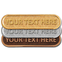 Personalised Metal Bar Badge