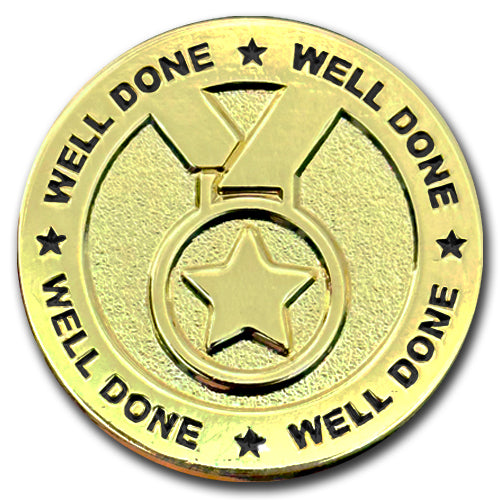 Well Done Medal Badge