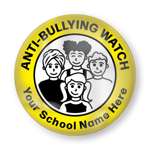 Personalised Anti-Bullying Watch Plastic Button Badges