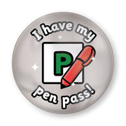 Pen Pass Plastic Button Badges (Pack of 10)