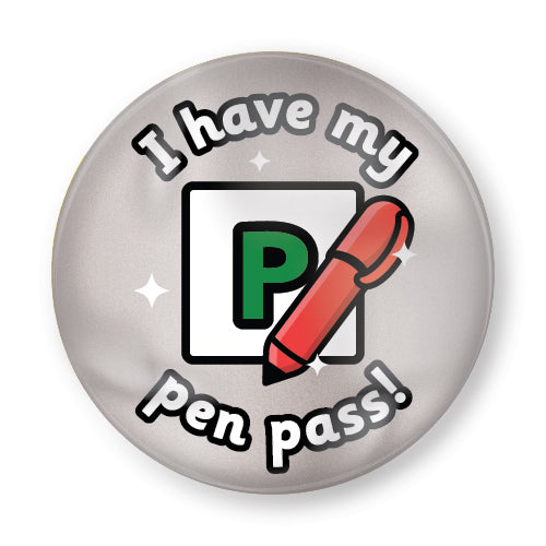 Pen Pass Plastic Button Badges (Pack of 10)