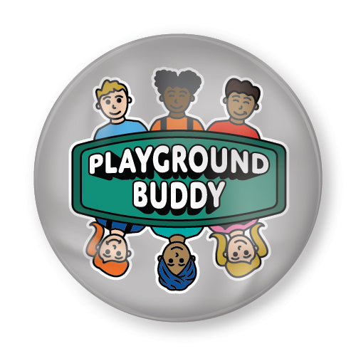 Playground Buddy Plastic Button Badge (Pack of 10)