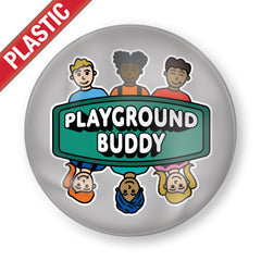 Playground Buddy Plastic Button Badge (Pack of 10) by School Badges UK