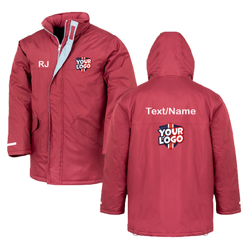 Adult Winter Coat Burgundy by School Badges UK