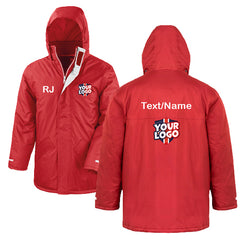 Adult Winter Coat Red by School Badges UK