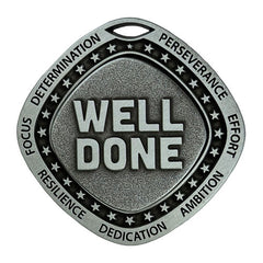 Well Done Silver Medal by School Badges UK