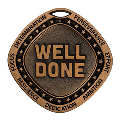 Well Done Bronze Medal by School Badges UK
