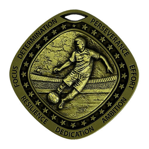 Football Gold Medal by School Badges UK
