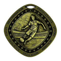Football Gold Medal by School Badges UK