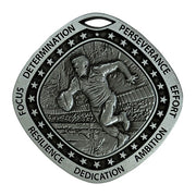 Rugby Silver Medal by School Badges UK