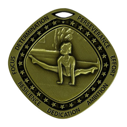 Gymnastics Gold Medal by School Badges UK