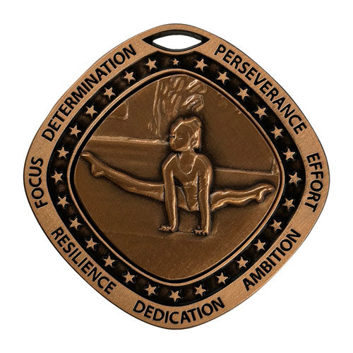 Gymnastics Bronze Medal by School Badges UK