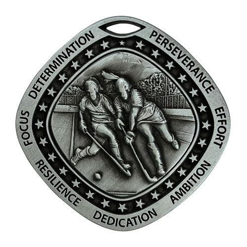 Hockey Silver Medal by School Badges UK