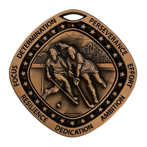 Hockey Bronze Medal by School Badges UK