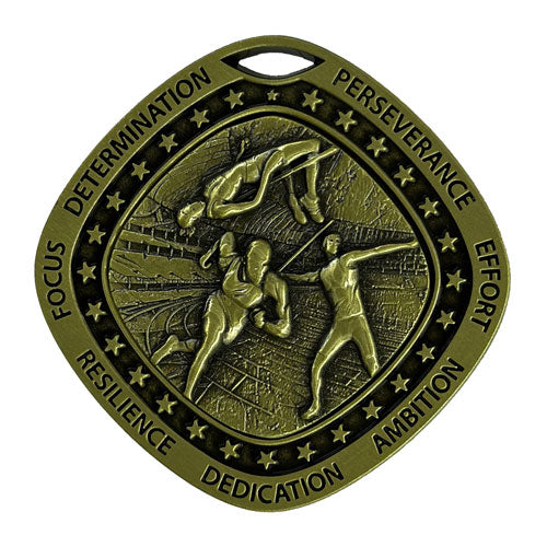 Athletics Gold Medal by School Badges UK