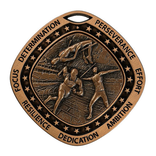 Athletics Bronze Medal by School Badges UK