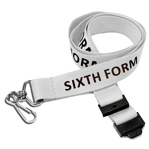 Sixth Form Lanyard – White