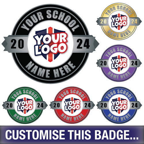 Personalised Leavers Badge by School Badges UK