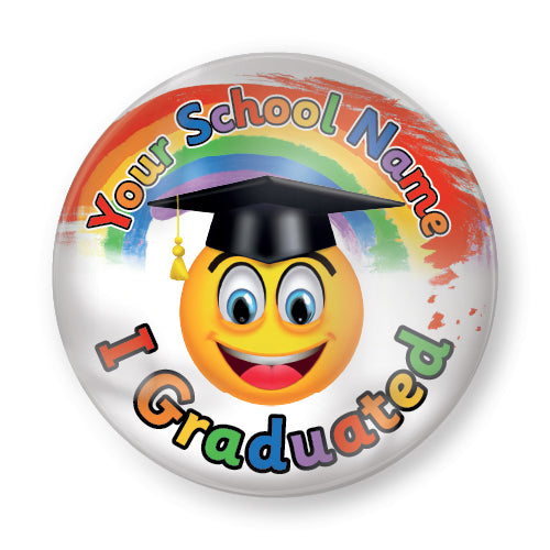 Personalised Plastic Graduation Button Badge