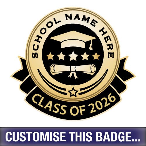 Personalised Class of 2026 Badge by School Badges UK
