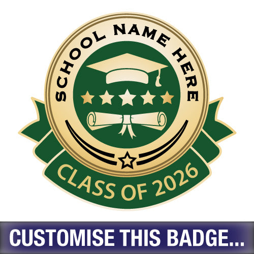 Personalised Class of 2026 Badge by School Badges UK