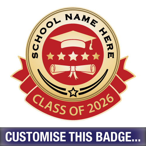 Personalised Class of 2026 Badge by School Badges UK