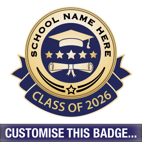 Personalised Class of 2026 Badge by School Badges UK