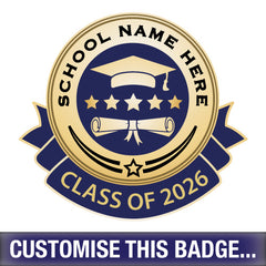 Personalised Class of 2026 Badge by School Badges UK