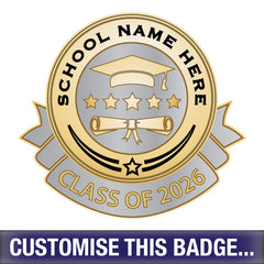 Personalised Class of 2026 Badge by School Badges UK