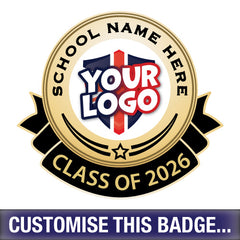 Personalised Class of 2026 Logo Badge by School Badges UK