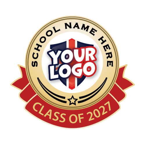 Personalised Class of 2027 Logo Badge (view 4)