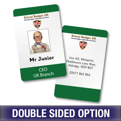 Photo ID Card (Vertical) - Layout 3 (view 2)