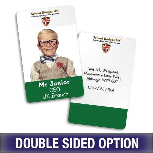 Photo ID Card (Vertical) - Layout 4
