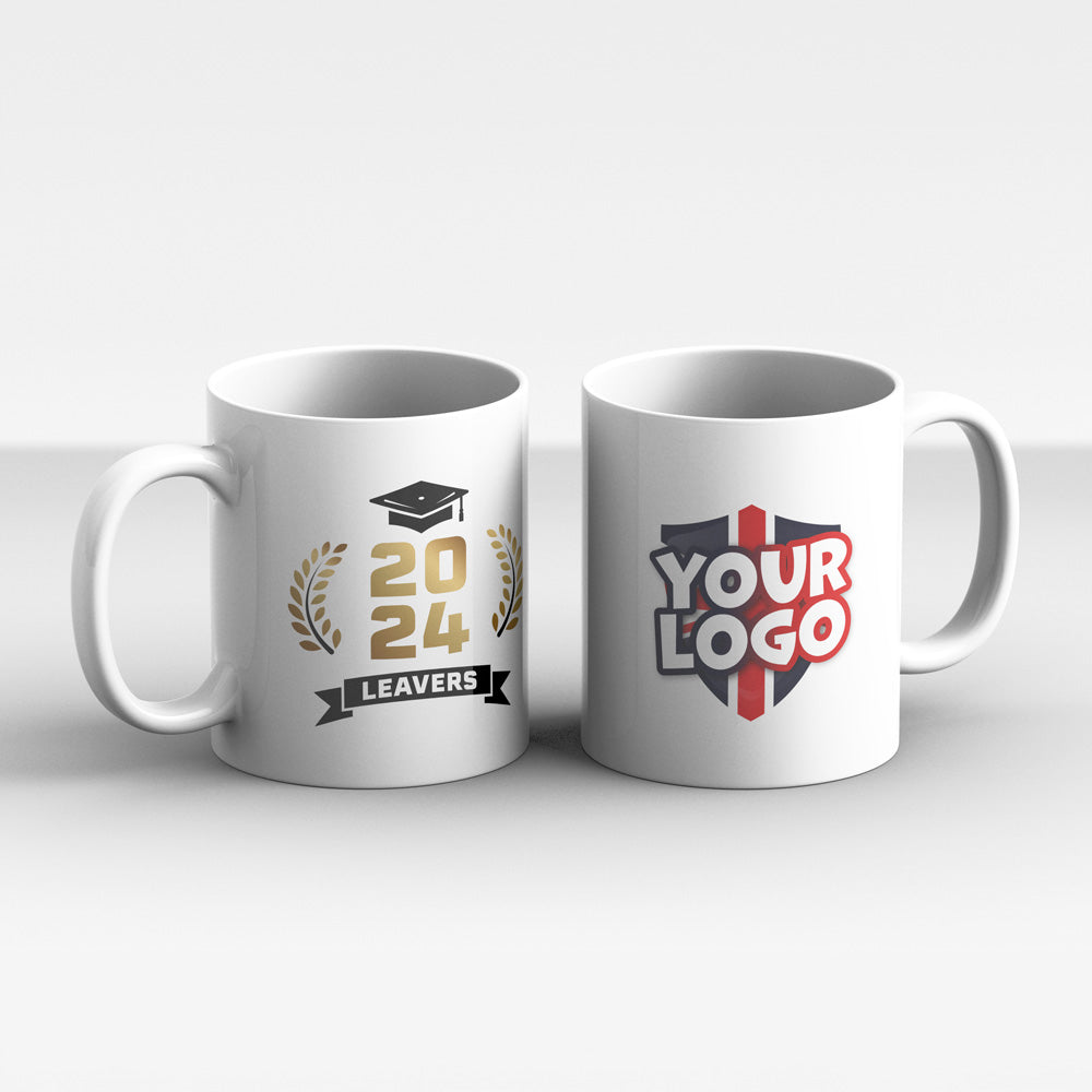 Personalised Leavers Mug with Logo by School Badges UK