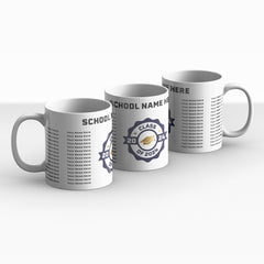 Personalised Class of 2024 Mug up to 60 names by School Badges UK